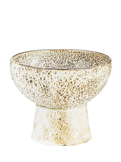nkuku Anjuna Glaze Bowl, Small, White Multi White