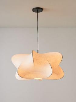 west elm Cirrus Pendant Ceiling Light, White, White White