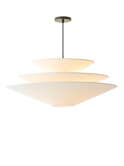 west elm Gull Pendant Ceiling Light, White, White White