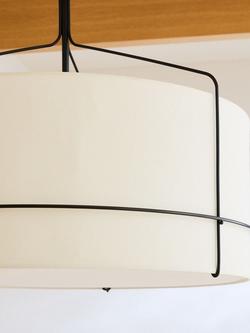 west elm Shaw Pendant Ceiling Light, White - view 2, White White