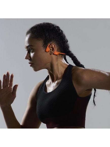 Shokz OpenRun Pro 2 Bluetooth Wireless Open-Ear Headphones, USB-C Charging, Black - view 2, Orange