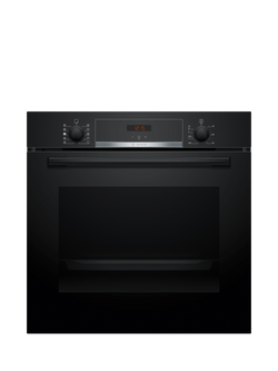Bosch Series 4 Built In Electric Oven, HQA534BS3B, HQA534BB3B, Black