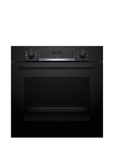 Bosch Series 4 Built In Electric Oven, HQA534BS3B, HQA534BB3B, Black