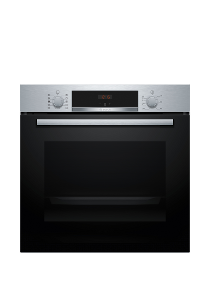 Bosch Series 4 Built In Electric Oven, HQA534BS3B, HQA534BB3B, Stainless Steel