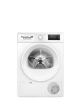 Bosch Series 4 WTH85225GB Freestanding Heat Pump Tumble Dryer, 8kg Load, White