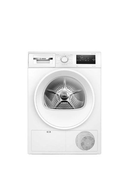 Bosch Series 4 WTH85225GB Freestanding Heat Pump Tumble Dryer, 8kg Load, White, White