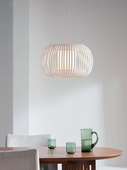 John Lewis Harmony Small Ribbon Ceiling Light - view 2, White