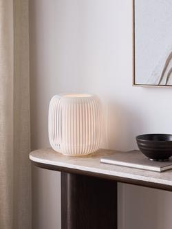 John Lewis Harmony Ribbon Table Lamp - view 2, White