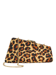 Dune Balancing Leather Leopard Clutch Bag, Multi