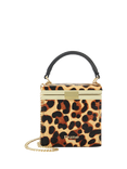 Dune Everlong Structured Evening Micro Box Bag, Leopard