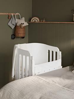 Gaia Baby Serena Bedside Crib Add-On Bundle - view 2, White/Natural