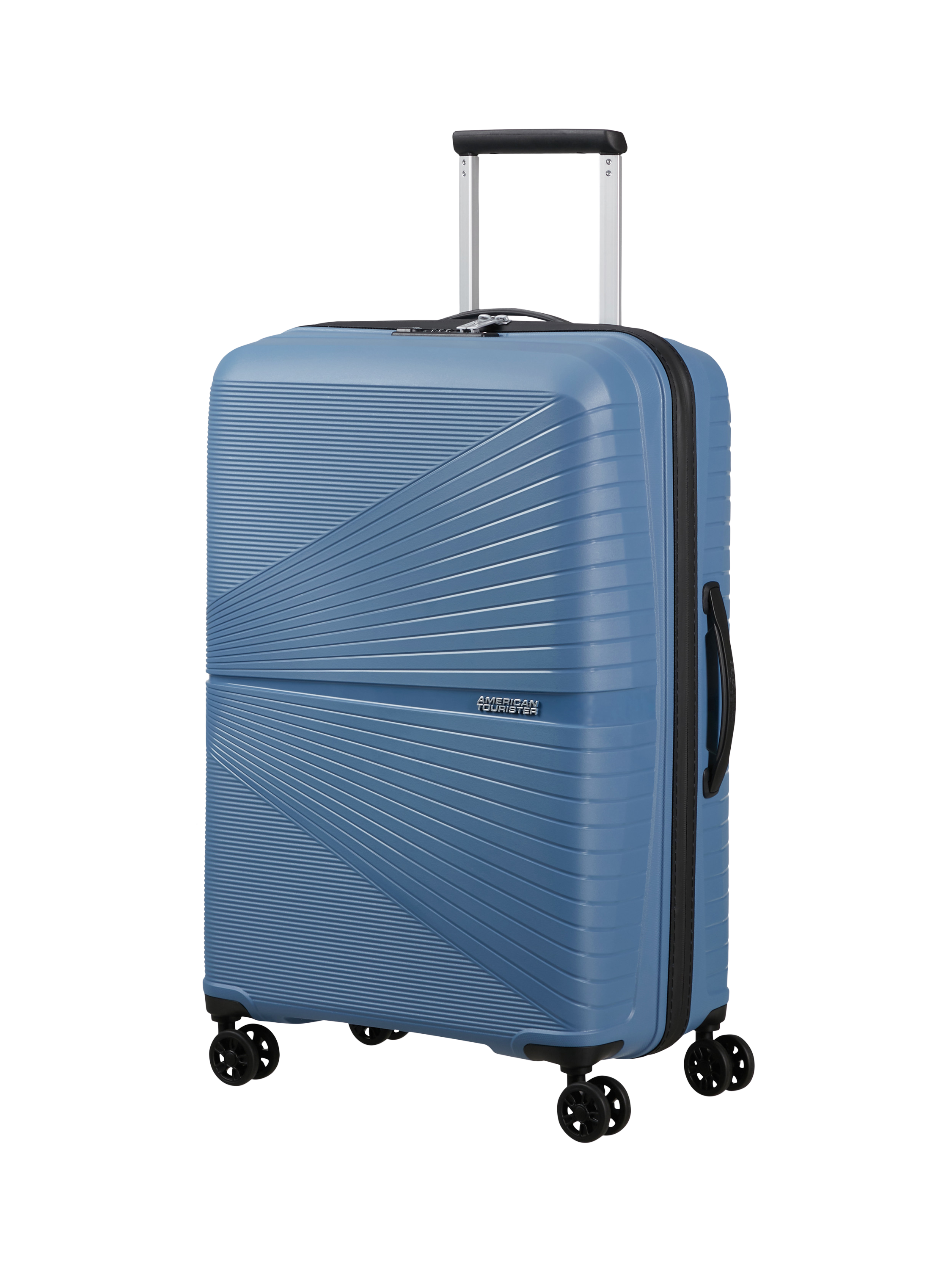 American Tourister Airconic 4-Wheel Spinner 67cm Medium Suitcase, Coronet Blue