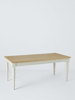 John Lewis Foxmoor 4-6 Seater Fixed Dining Table, FSC-Certified (Acacia Wood), Oak & Cream