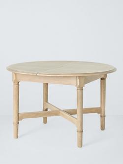 John Lewis Midhurst Round Extending Dining Table, Oak, Oak
