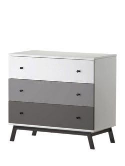 Little Seeds Rowan Valley Lark Urban 3 Drawer Changing Table Dresser, Grey Multi