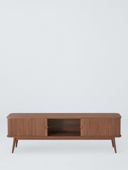 John Lewis Grayson Large TV Unit, Dark Brown - view 2, Dark Brown