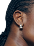 Monica Vinader Tapered Small Hoop Earrings, Silver