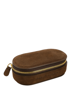 Monica Vinader Mini Suede Jewellery Box, Brown