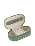 Monica Vinader Mini Suede Jewellery Box, Green