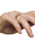Monica Vinader Diamond Nura Wrap Ring, Gold