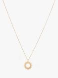 AllSaints Celestial Sunburst Pendant Necklace, Gold