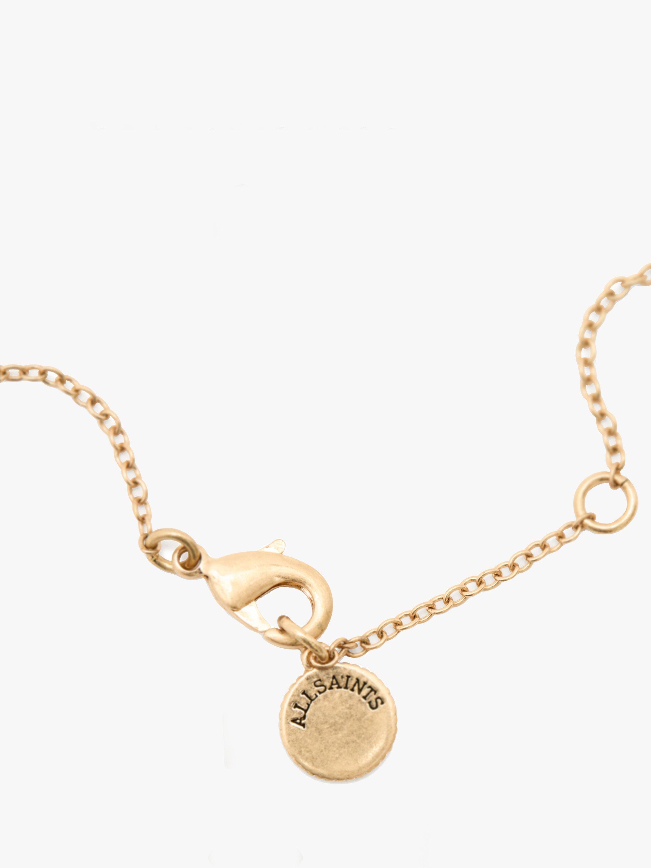 Product image 3 of 3, which shows AllSaints Celestial Sunburst Pendant Necklace, Gold