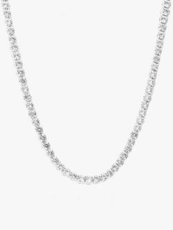 AllSaints Crystal Collar Necklace, Silver, Silver