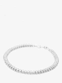 AllSaints Crystal Collar Necklace, Silver - view 2, Silver