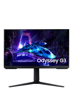 Samsung Odyssey G3 LS24DG302EUXXU Full HD Gaming Monitor, 24”, Black, Black