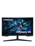 Samsung Odyssey G55C LS27CG552EUXXU QHD Curved Gaming Monitor, 27", Black