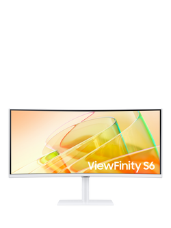 Samsung ViewFinity S65TC LS34C650TAUXXU UWQHD Monitor, 34”, White, White