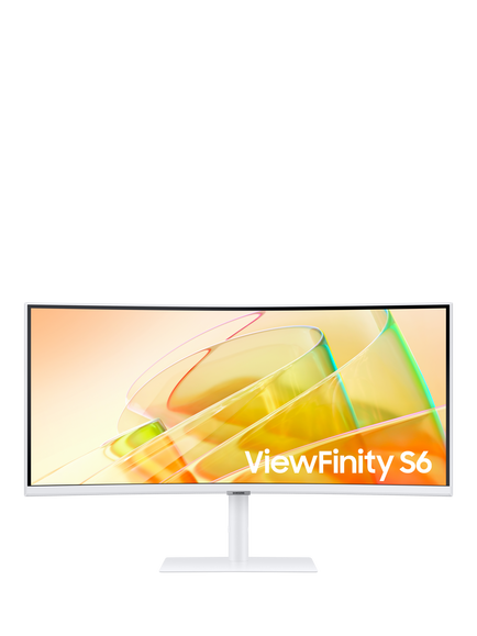 Samsung ViewFinity S65TC LS34C650TAUXXU UWQHD Monitor, 34”, White, White