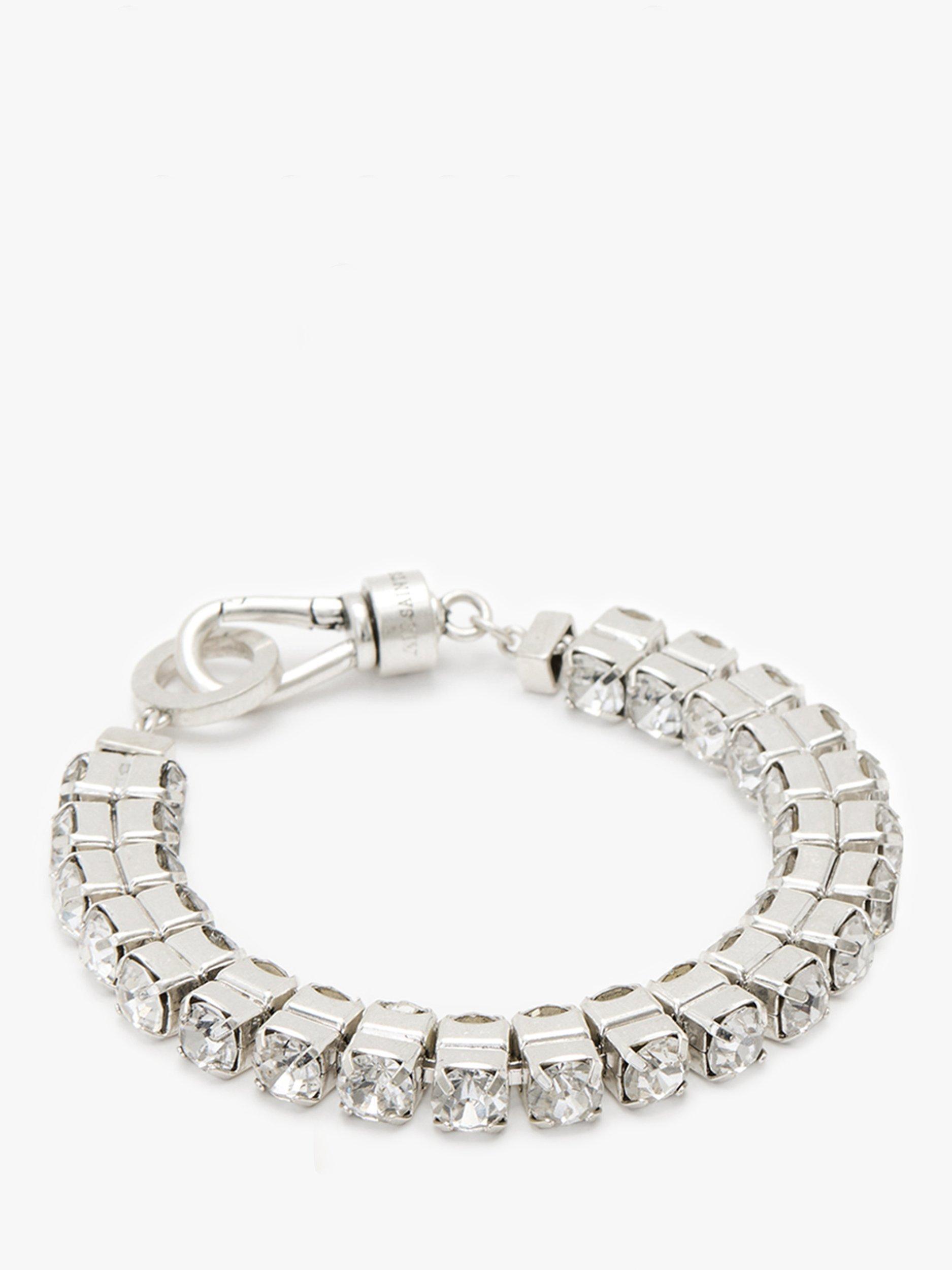 Product image 1 of 4, which shows AllSaints Crystal Bracelet, Silver