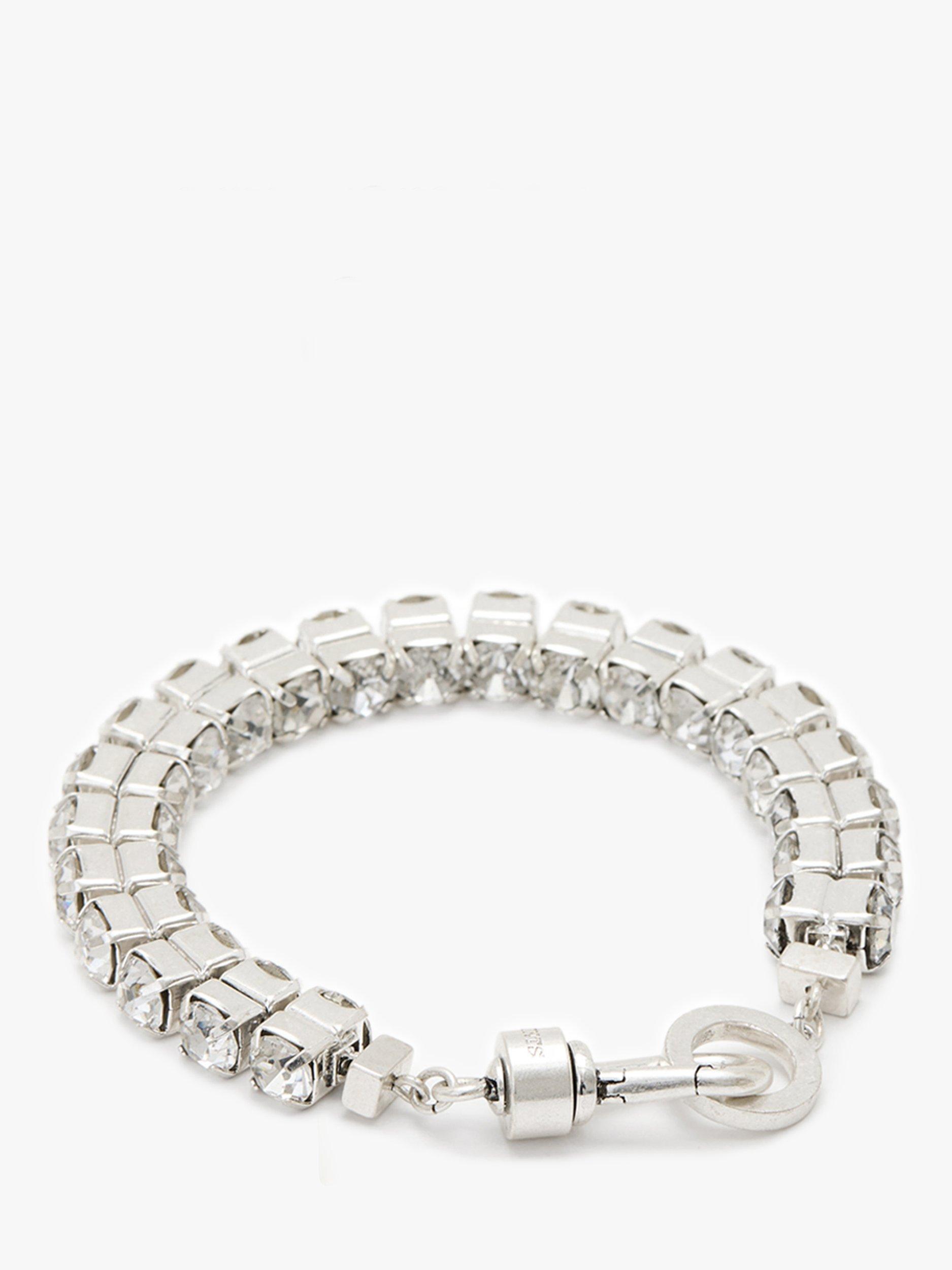 Product image 2 of 4, which shows AllSaints Crystal Bracelet, Silver