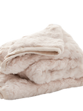 Angel & Rocket Baby Faux Fur Blanket, Taupe