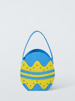 John Lewis Felt Easter Egg Basket, Multi