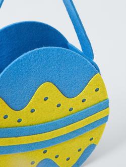 John Lewis Felt Easter Egg Basket - view 2, Multi