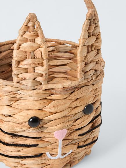John Lewis Round Wicker Bunny Basket - view 2, Natural