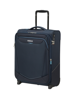 American Tourister Summeride Expandable 55cm Suitcase, Navy, 44.5/48.5L, Navy
