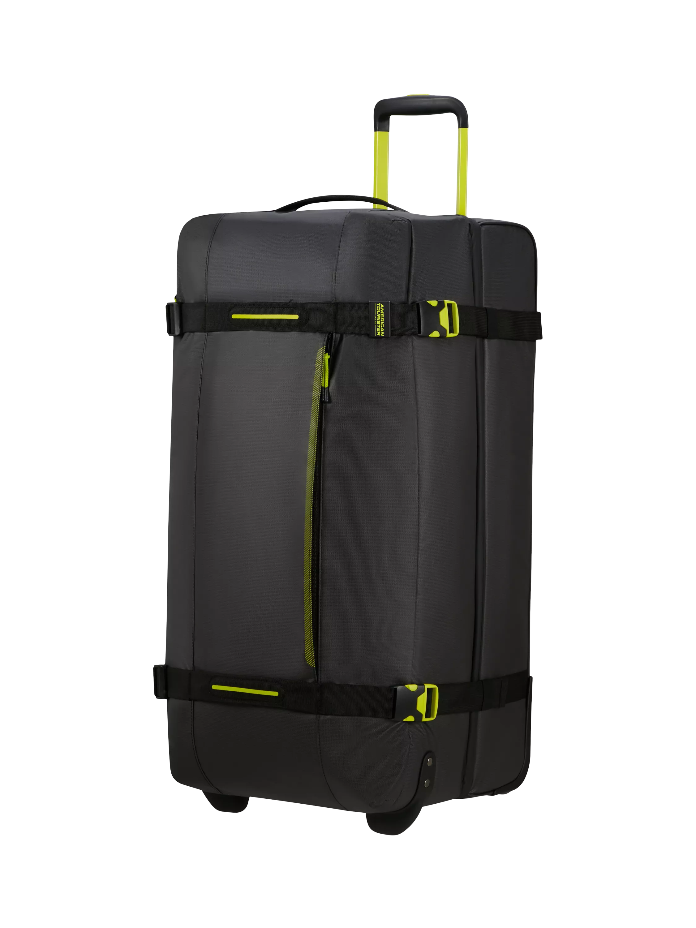 American Tourister Urban Track 2-Wheel 78.5cm Duffle Large Suitcase, Black/Lime