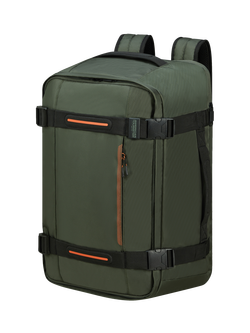 American Tourister Urban Track Travel Backpack, 44L, Asphalt Black, Dark Khaki