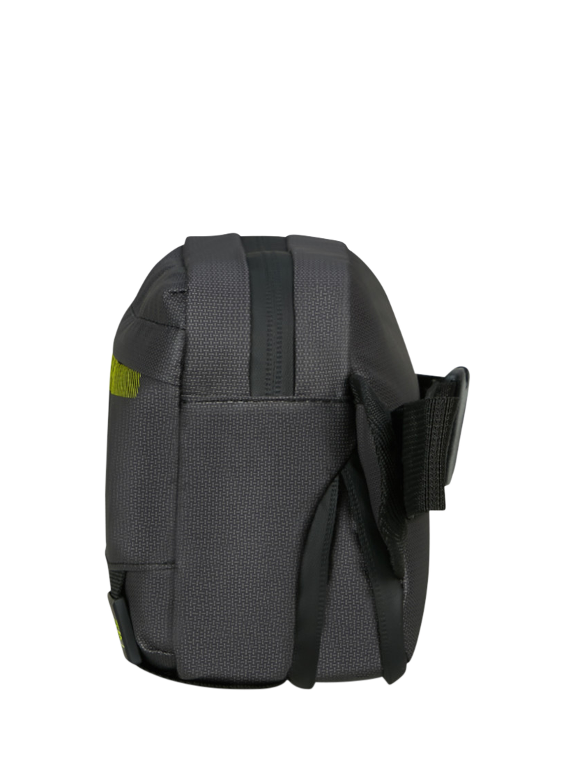 Product image 3 of 6, which shows American Tourister Urban Track Sling Bag, Black/Lime