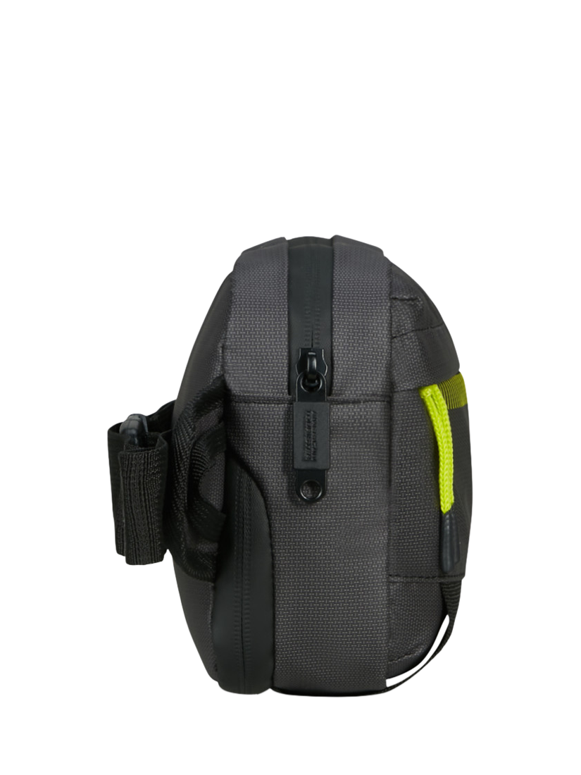 Product image 6 of 6, which shows American Tourister Urban Track Sling Bag, Black/Lime