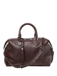 Aspinal of London Hudson Small Grain Milled Pebble Leather Bowling Bag