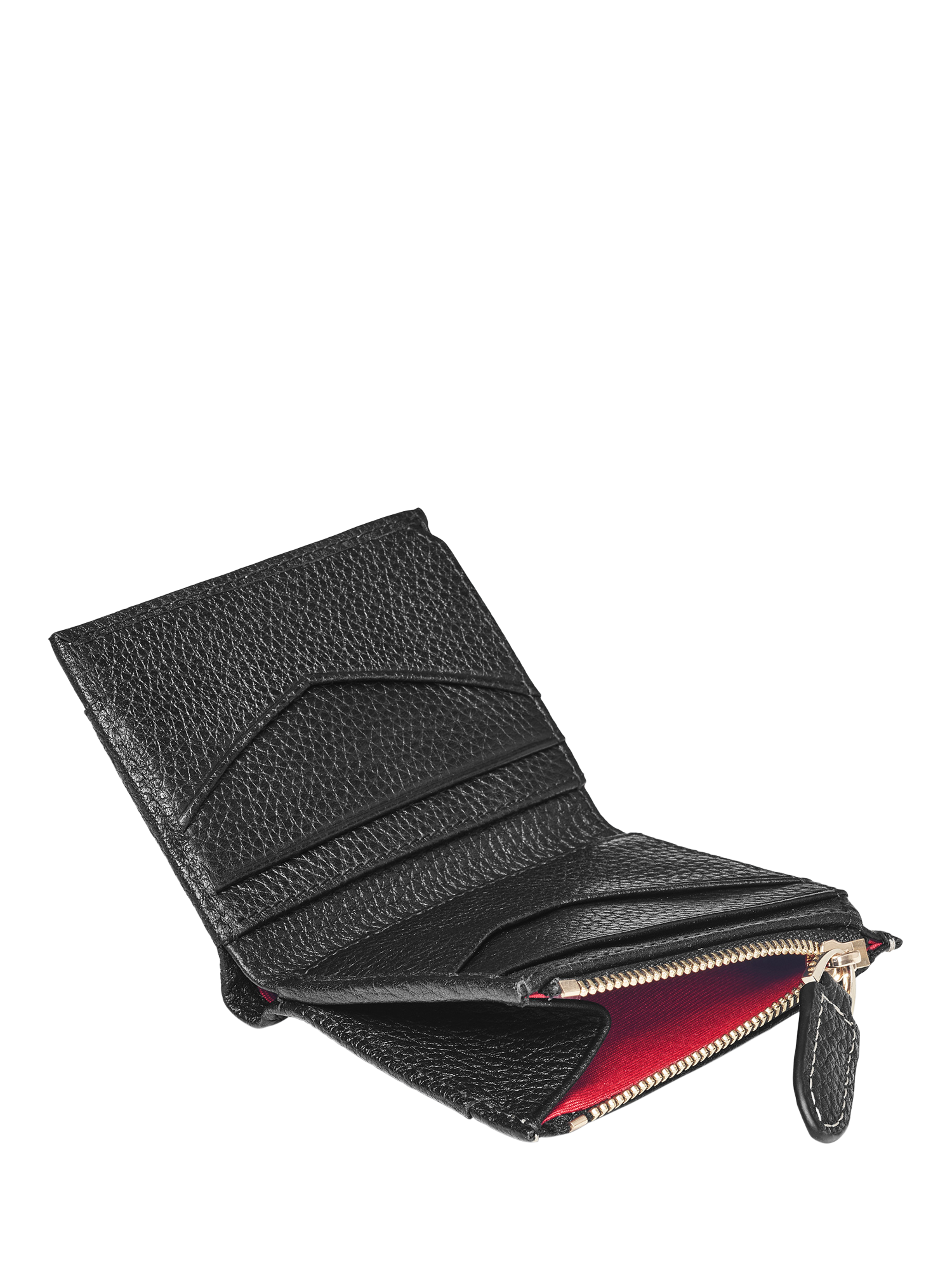Product image 4 of 5, which shows Aspinal of London Hudson Leather Card Holder, Black