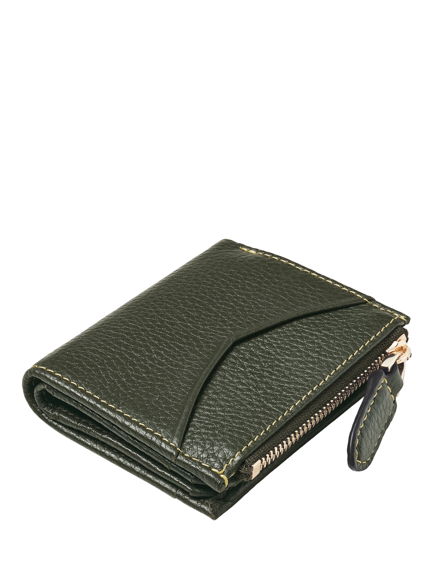 Product image 3 of 5, which shows Aspinal of London Hudson Leather Card Holder, Green