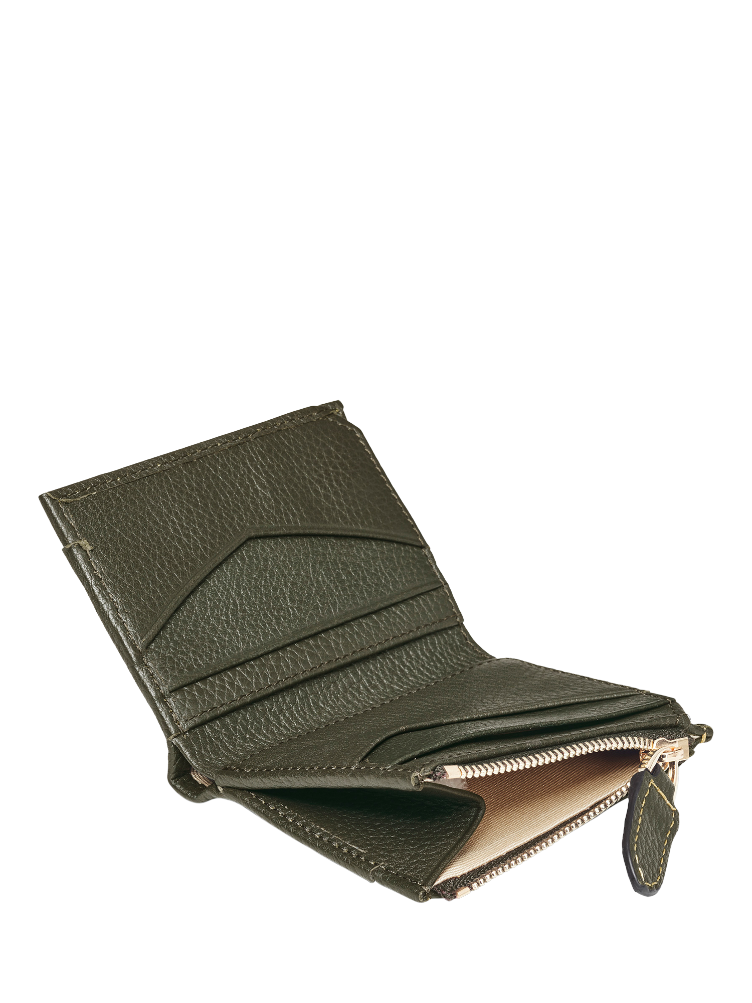 Product image 4 of 5, which shows Aspinal of London Hudson Leather Card Holder, Green