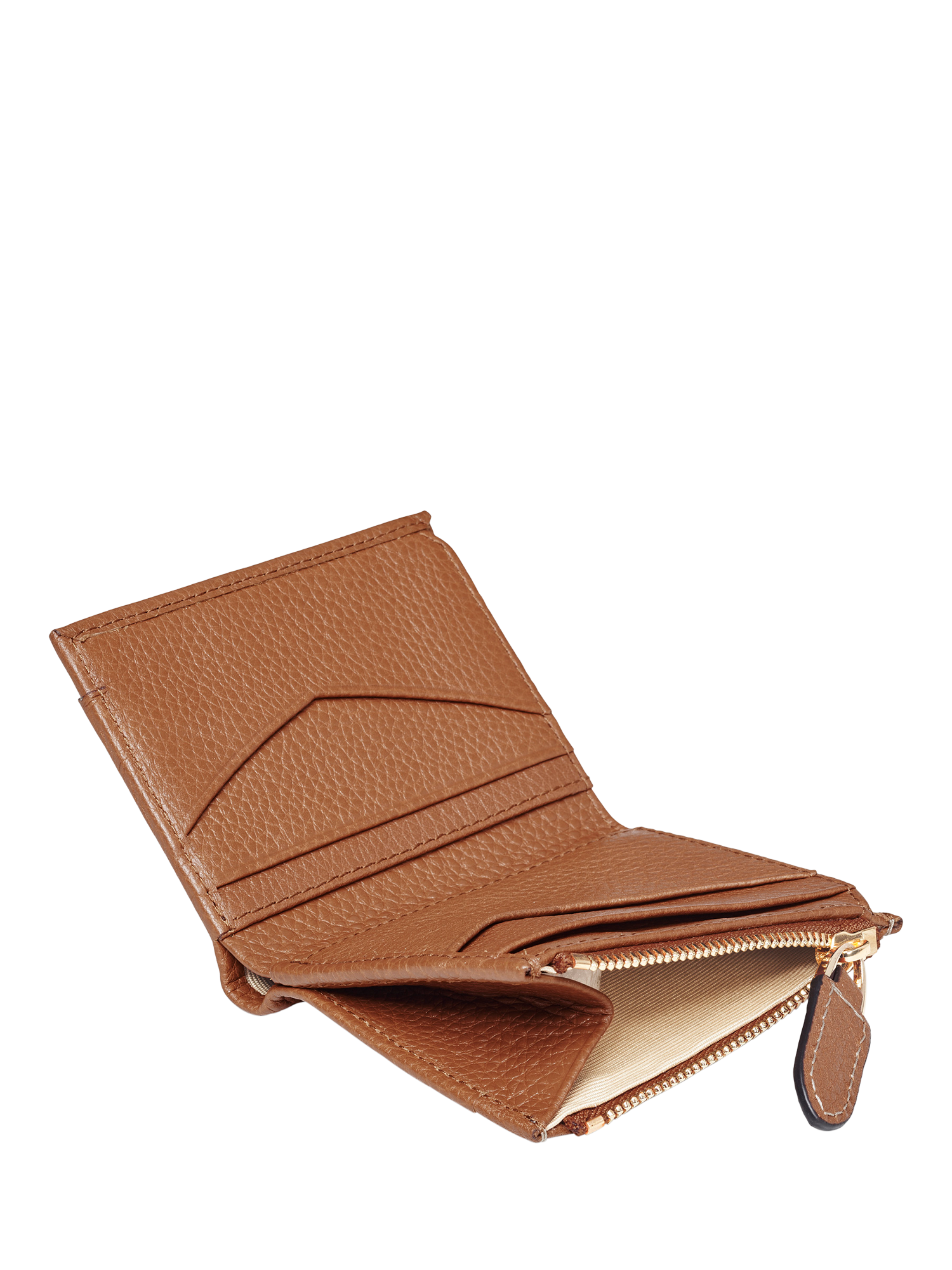 Product image 4 of 5, which shows Aspinal of London Hudson Leather Card Holder, Tan