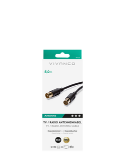 Vivanco Coaxial Aerial Cable, 90dB, 5m - view 2, 