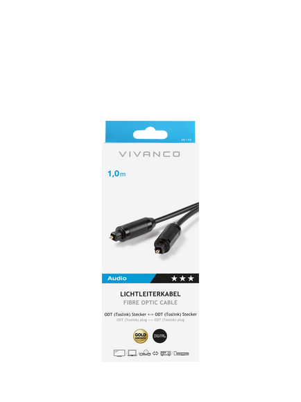 Vivanco Fibre Optic Cable, 1m - view 2, 